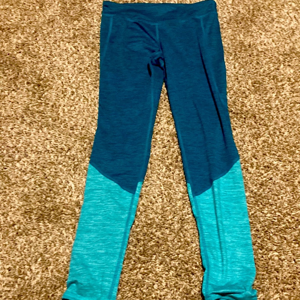 champion teal and blue leggings